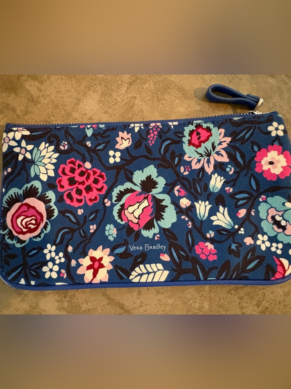 Vera Bradley pencil pouch "Bloom Berry" pattern.